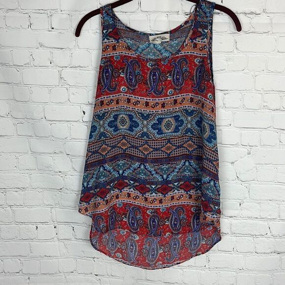 Hippie Rose Patterned Tank - Picture 1 of 5